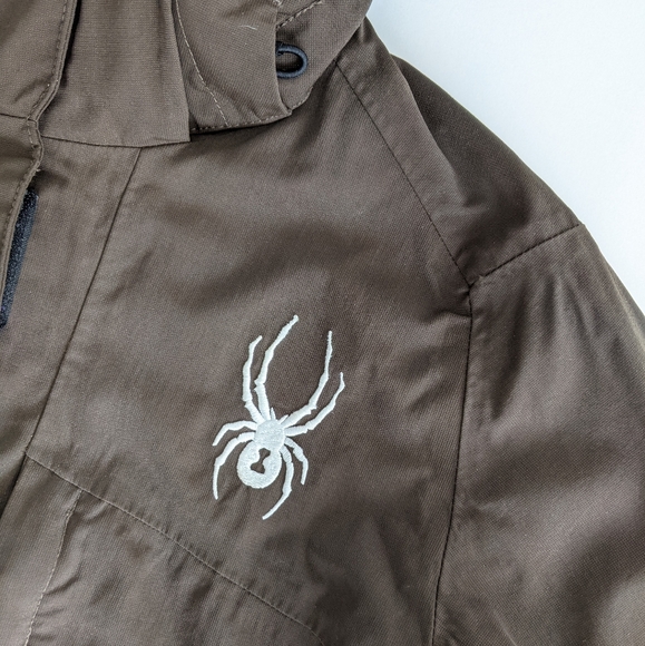 SPYDER Snowboard/Ski Jacket, Brown, XS - Picture 7 of 10